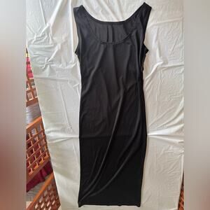 Long Sleek Black Dress L